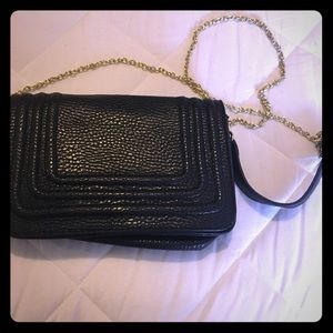 Small handbag, Black with Gold Chain